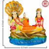Unbreakable Lord Vishnu Laxmi Idol Handicraft Statue with Sheshnaag, Resin, Home Decor