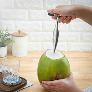 Clazkit Stainless Steel Coconut Opener Tool, Coconut Driller, Coconut Opener Machine, Coconut Opener Knife, Coconut Water Opener- (Pack- 1)
