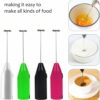 Electric Handheld Milk Wand Mixer Frother for Latte Coffee Hot Milk, Milk Frother for Coffee, Egg Beater, Hand Blender, Coffee Beaterr (Coffee beaterr) (Black)