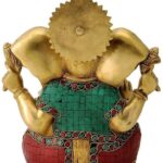 Large Ganesh Brass Idol Statue for Puja Home Decor - Gift for Diwali, Wedding, Anniversary