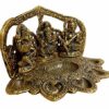 Metal Handmade Ganesh Saraswati Idol Pooja Thali Set for Worship Home Decor