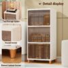 1 Tier Foldable Plastic Cloth Rack for Storage/Kitchen Cupboard/Versatile and Sturdy Wardrobe for Clothes/Storage Organizer/Closet for Bedroom/Living Room/Laundry Room/Study(White)