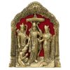 Metal Lord Ram Ji/Ram Darbar Idol Statue Murti For Home And Office Decor (Lord Ram), Gold, Pack of 1