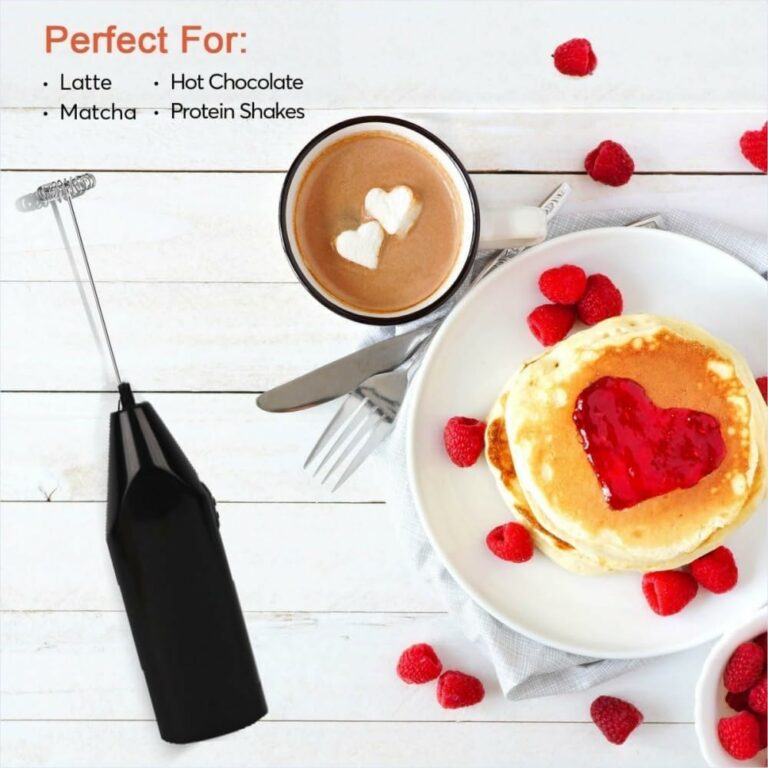 Milk Frother Handheld Whisk Beater Foam Maker for Mocktails Coffee Latte Matcha Foamer Cappuccino Lemonade(Batteries are Not Included) (Multi 1)
