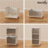 4 Tier Foldable Plastic Cloth Rack for Storage, Kitchen Cupboard, Versatile Wardrobe Organizer for Clothes, Closet for Bedroom, Living Room, Laundry Room, Study