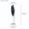 Powerful Milk Frother Wand - Ultra Fast Handheld Drink Mixer - Electric Whisk Foam Maker for Coffee, Lattes, Cappuccino, Frappe, Matcha, Hot Chocolate & Coffee Creamer