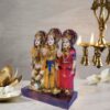Antique Marble Dust Ram Darbar Murti Statue Idol for Home Pooja Ram Parivar Family Statue Idol Size 5 Inch