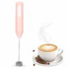 Portable Milk Frother, 2 Layer Whisks Rod, 3-Speed Modes Rechargeable Type-C Charging Port, Handheld Milk Frother, Milk Foam Maker for Coffee Pack of 1