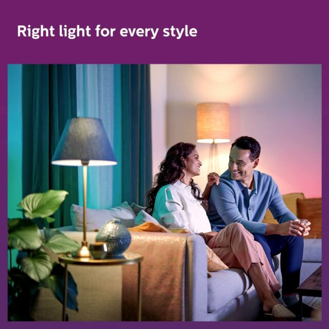 WiZ Neo 12W B22 Wi-Fi & Bluetooth LED Smart Bulb with Music Sync, Compatible with Amazon Alexa & Google Assistant, 16 Million Colours & Motion Sensing Technology | Pack of 1