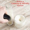 Powerful Milk Frother Wand - Ultra Fast Handheld Drink Mixer - Electric Whisk Foam Maker for Coffee, Lattes, Cappuccino, Frappe, Matcha, Hot Chocolate & Coffee Creamer