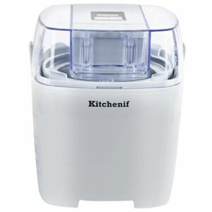 Kitchenif Digital Ice Cream Sorbet Slush & Frozen Yoghurt Maker (1.5 Ltr), White