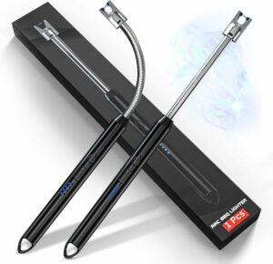 BELOXY USB Plasma Rechargeable Electric Gas Lighter for Kitchen, Pooja Room, Candles, BBQ, Multi Purpose - 360 Degree Flexible & Windproof (Multi) (Multi)