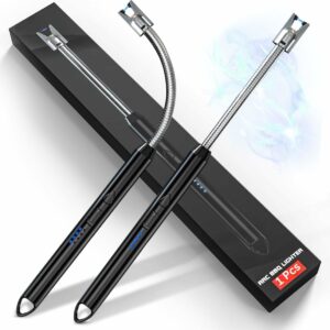 BELOXY USB Plasma Rechargeable Electric Gas Lighter for Kitchen, Pooja Room, Candles, BBQ, Multi Purpose - 360 Degree Flexible & Windproof (Multi) (Multi)