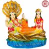 Unbreakable Lord Vishnu Laxmi Idol Handicraft Statue with Sheshnaag, Resin, Home Decor