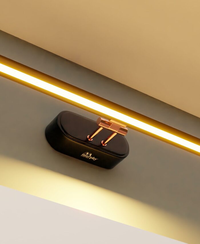 Murphy 6W 3-in-1 Color Chnaging Black Rose Gold Finish LED Mirror Picture Wall Light,Bathroom Vanity Led Mirror Light with 2 Year Warranty (Cool White/Warm White/Natural White)-Pack of 1