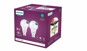 9-Watts Multipack B22 LED Cool Day White LED Bulb, Pack of 2, (Ace Saver)