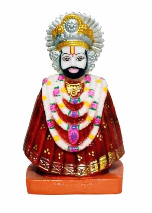 Resin Lord Khatu Shyam Ji Idol, 13 cm, Multicolour