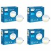 PHILIPS StarFit 7-watt Round LED Downlighter | 3 Colors in 1 Concealed JB LED Downlight | LED Ceiling Light for Home and Hall | Cut Out: 3 inch, Color: Tunable White, Pack of 4