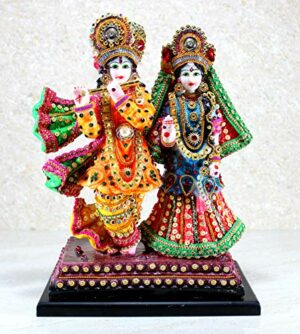 Radha Krishna Kishan Murti Idol Statue Sculpture - Resin (Radha Krishna Standing)