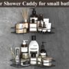 Version 1.0.0 Space-Saving Metal Bathroom Corner Shelf - 2 Pcs