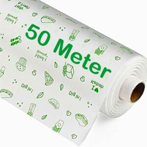 OFIXO 500 Gram (Upto 50 Meters) Food Wrapping Paper Roll - Premium Non-Stick Butter Wrapping, Food Wrapping Paper, Re-heatable Non Stick Paper, Oven Safe Parchment Paper
