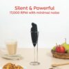 Powerful Milk Frother Wand - Ultra Fast Handheld Drink Mixer - Electric Whisk Foam Maker for Coffee, Lattes, Cappuccino, Frappe, Matcha, Hot Chocolate & Coffee Creamer