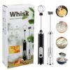 USB Rechargeable Electric Foam Maker - Handheld Milk Frother for Hot Milk, Coffee, Egg Beater