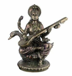 Goddess Saraswati On Swan