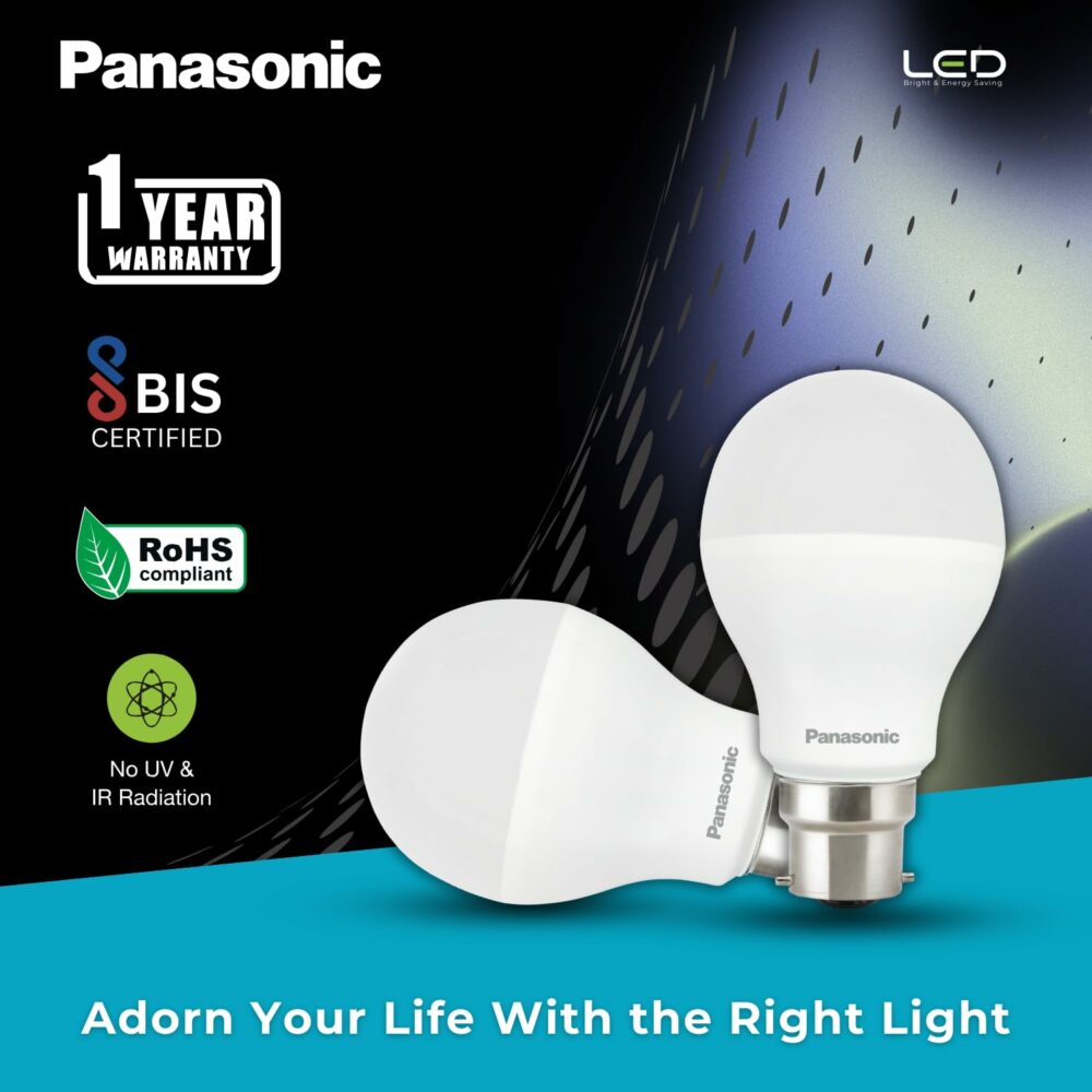 9 Watt LED Bulb, B22 Base 9W Bulb Light For Home, 25000+ BH with 1 Year Warranty, 6500K Cool Day Bulb (Pack of 2) - Image 2