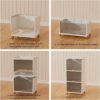 1 Tier Foldable Plastic Cloth Rack for Storage/Kitchen Cupboard/Versatile and Sturdy Wardrobe for Clothes/Storage Organizer/Closet for Bedroom/Living Room/Laundry Room/Study(White)
