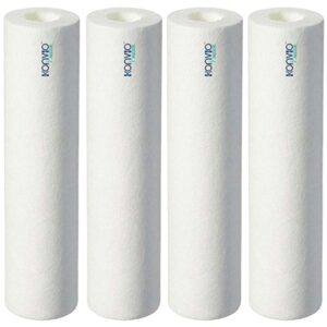KONVIO NEER 10 Inch High Density Spun Pre-Filter (5 Micron PP Spun) Cartridge Compatible for 10 Inch Pre-Filter Housing of All Water Purifier | Pack of 4 Spun