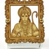 Wood, Acrylic Hanuman Ji Idol with Japa Mala, 3 x 6.5 cm x 5 cm, Brown