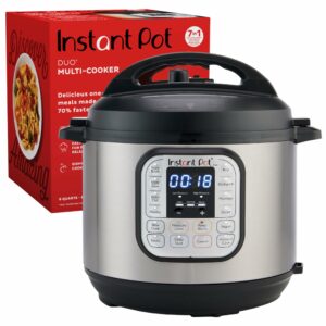 Instant Pot 321 6 Litre, Stainless Steel 7-in-1 Electric Pressure Cooker, Outer Lid, Slow Cooker, Rice Cooker, Steamer, Saute, Yogurt Maker, And Warmer, 6 Litre, Silver