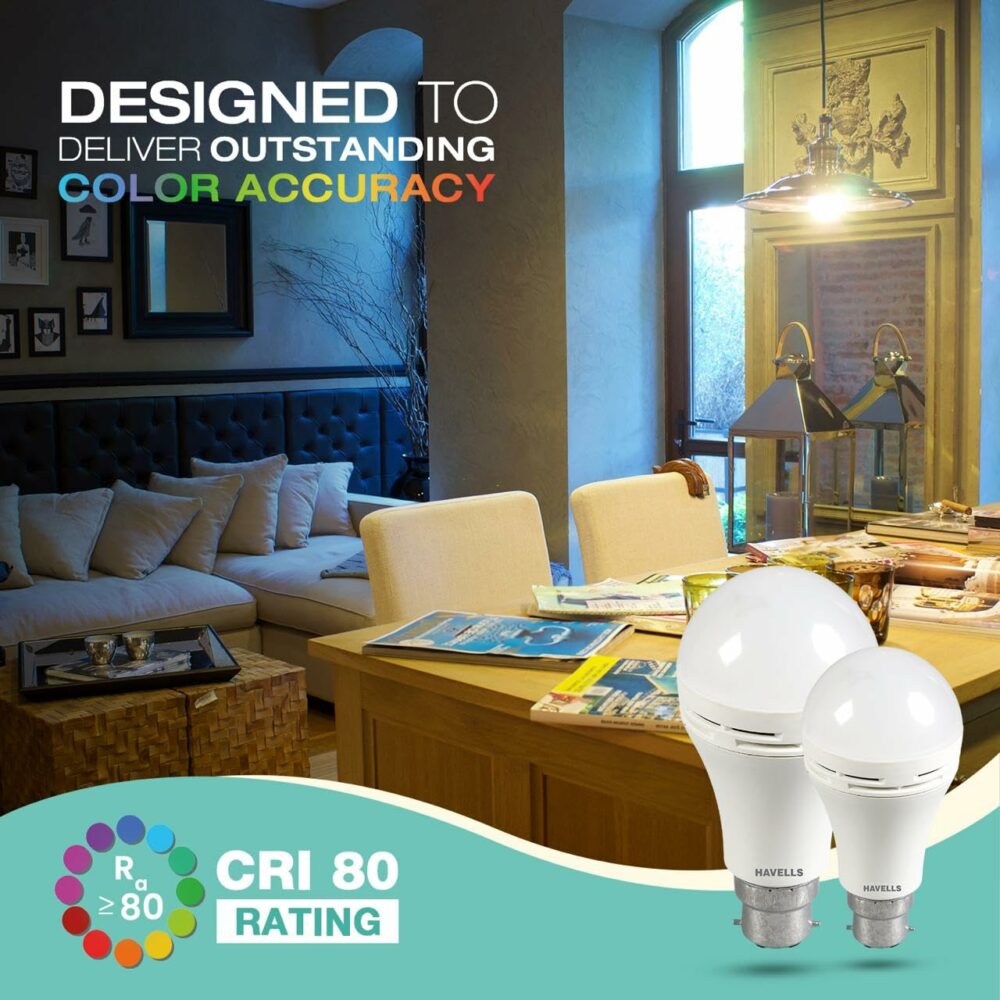 8.5w LED Emergency Bulb | Shatter Resistant |Cool Day White (6500K) | B22 LED Bulb Base | Inverter Bulb for home,4 Hours battery back up| Li-ion Battery | Over charging Protection - Image 3