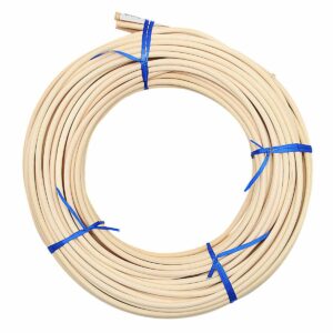 KEILEOHO #8 Reed Spline 65 Feet x 3/16 Inches Cane Webbing for Weaving, Cane Webbing for Chair Repair, Strong Permeable Cane Webbing Roll for Winding, Modeling, Decoration, Weaving, Aromatherapy
