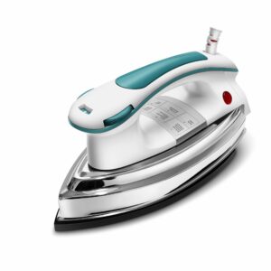 Wipro Elato GD203 1200 Watt Heavyweight Dry Iron, Quick Heat Up, Anti Bacterial German Weilburger Dual Coated Soleplate,5 Modes, Dry Iron Press,Wrinkle Free Clothes in One Shot, 2 Year Warranty,Blue
