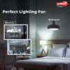 12W Led Light Bulb | High Efficiency & Glare-Free Light | 4Kv Surge Protection | With Wide Operating Voltage Range | 100 Lumens Per Watt | Cool Day Light (6500K) | Pack Of 4 - B22D