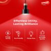 30W LED Hammer Bulb B22 High CRI Energy Efficient Long Life Low Maintenance Pack of 1 4kV Surge Protection Cool Daylight