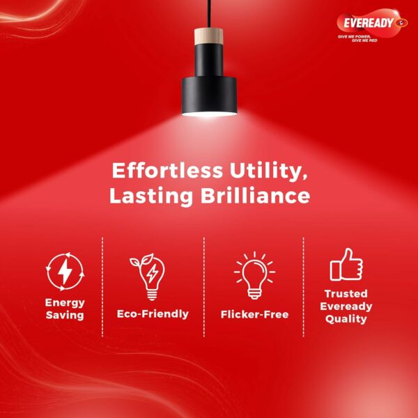 30W Led Hammer Bulb | b22 High Cri & High Efficiency | Energy Efficient | Long Life & Low Maintenance | Pack Of 1| 4Kv Surge Protection | Cool Day Light (6500K) - Image 3