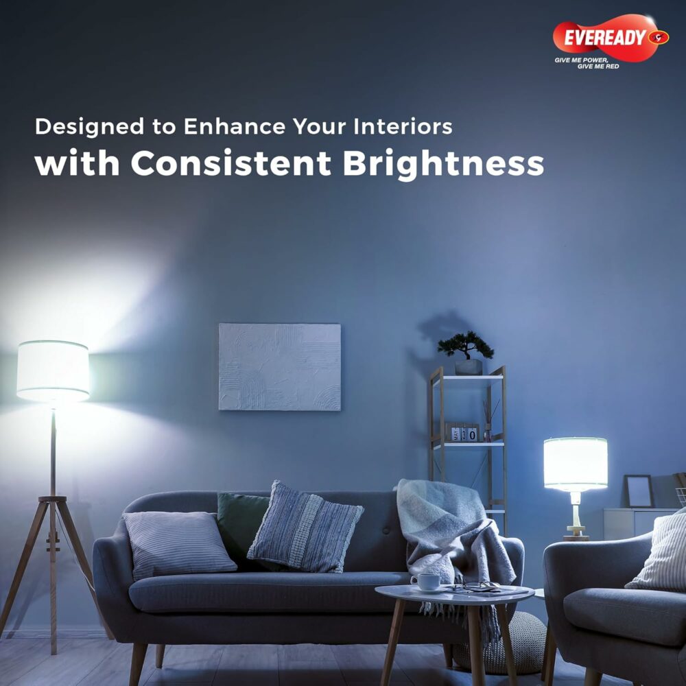 12W Led Light Bulb | High Efficiency & Glare-Free Light | 4Kv Surge Protection | With Wide Operating Voltage Range | 100 Lumens Per Watt | Cool Day Light (6500K) | Pack Of 4 - B22D - Image 5