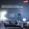 12W Led Light Bulb | High Efficiency & Glare-Free Light | 4Kv Surge Protection | With Wide Operating Voltage Range | 100 Lumens Per Watt | Cool Day Light (6500K) | Pack Of 4 - B22D