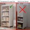 4 Tier Foldable Plastic Cloth Rack for Storage, Kitchen Cupboard, Versatile Wardrobe Organizer for Clothes, Closet for Bedroom, Living Room, Laundry Room, Study