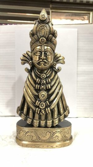 Brass Khatu Shyam Big Statue Idol for Home, Office, Temple