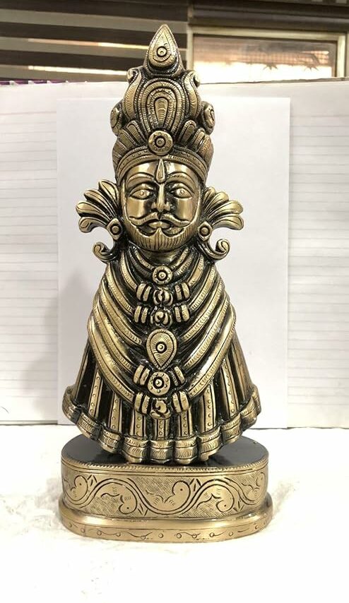 Brass Khatu Shyam Big Statue Idol for Home, Office, Temple