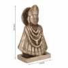 Brass Sitting Khatu Shyam Ji Idol- Symbol of Faith and Devotion, Khatu Shyam Ji Maharaj Murti, Size - 3x5.5In, Weight - 927Gm.