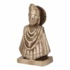 Brass Sitting Khatu Shyam Ji Idol- Symbol of Faith and Devotion, Khatu Shyam Ji Maharaj Murti, Size - 3x5.5In, Weight - 927Gm.