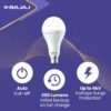 LEDZ 12W Rechargeable Emergency Inverter LED Bulb | Cool Day Light | Upto 4 Hours Battery | B22D | 1 Year - Warranty (Pack of 1, White)
