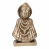 Brass Sitting Khatu Shyam Ji Idol- Symbol of Faith and Devotion, Khatu Shyam Ji Maharaj Murti, Size - 3x5.5In, Weight - 927Gm.