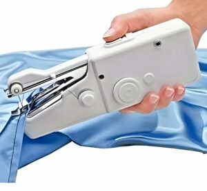 Primespot Portable Hand Sewing Machine Stapler Style Silai Machine Electric Handy Stitch Mini Machine Home Tailoring Hand Sewing Machine Emergency Stitching For Travel Sewing With Sewing Kit