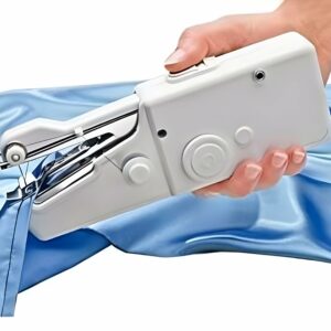 Primespot Portable Hand Sewing Machine Stapler Style Silai Machine Electric Handy Stitch Mini Machine Home Tailoring Hand Sewing Machine Emergency Stitching For Travel Sewing With Sewing Kit